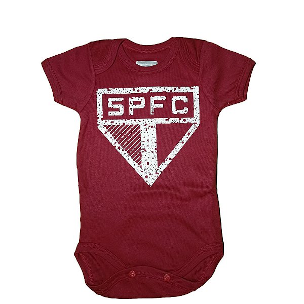 Body São Paulo Infantil Time  Futebol Modelo Escudo
