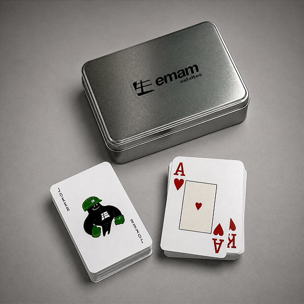 Jogo de Cartas Baralho com Caixa Personalizada