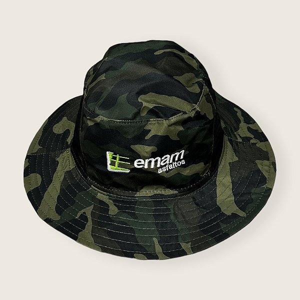 Chapéu Safari Camuflado Sem Proteção De Pescoço