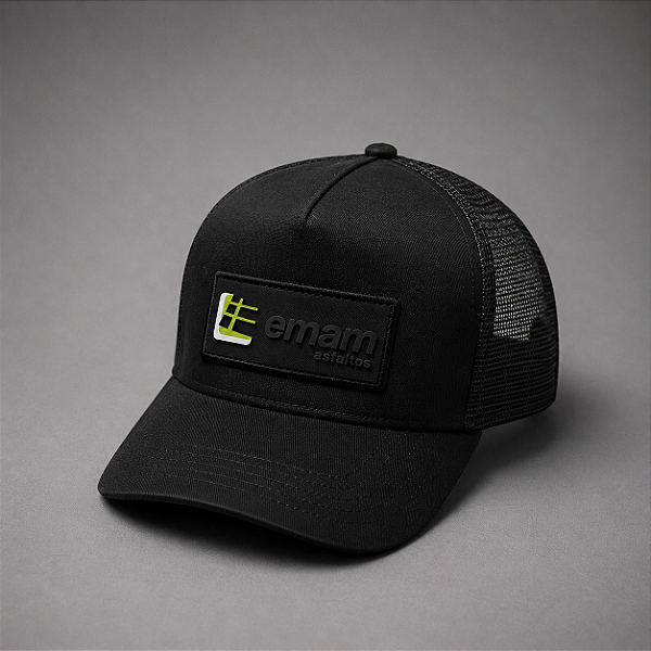 Boné Trucker Premium - Preto