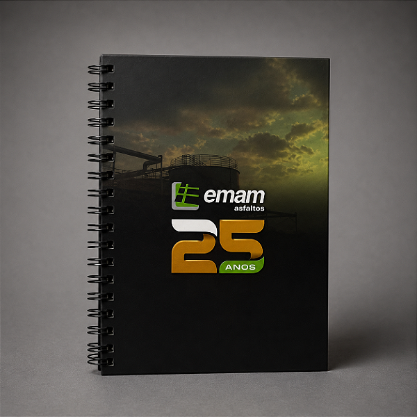 Caderno Personalizado 25 Anos - Capa Dura