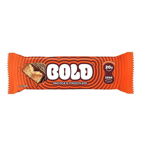 BARRA BOLD PAÇOCA E CHOCOLATE 60G