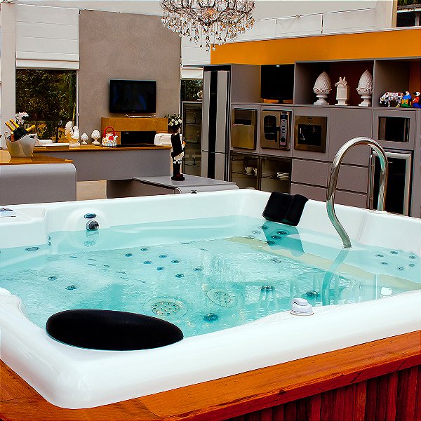 SPA SPACE SPACRIL QUADRADO 246 x 246 x 95 CM STANDARD P/ 8 PESSOAS OURO FINO