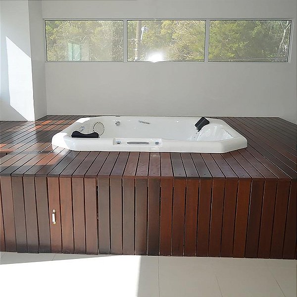 SPA GOLDSPACRIL RETANGULAR 200 x 190 x 70 CM PREMIUM C/ 5 LUGARES OURO FINO