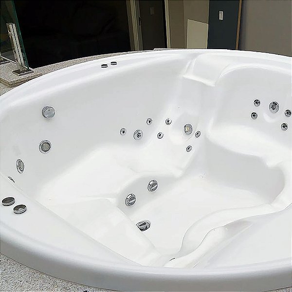 SPA GOLDSPACRIL REDONDO Ø 211 x 70 CM STANDARD C/ 5 LUGARES OURO FINO