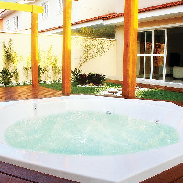 SPA THERMA CARIBE SEXTAVADO 267 x 230 x 77 CM TOP LINE P/ 6 PESSOAS OURO FINO