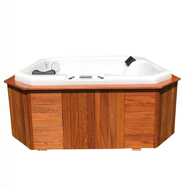 DECK EM MADEIRA P/ BANHEIRA SPA GOLDSPACRIL RETANGULAR COM ESCADA