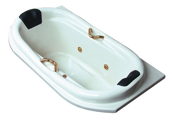 BANHEIRA ACRILNEW 150 SEMI OVAL C/ HIDRO - TOP  LINE