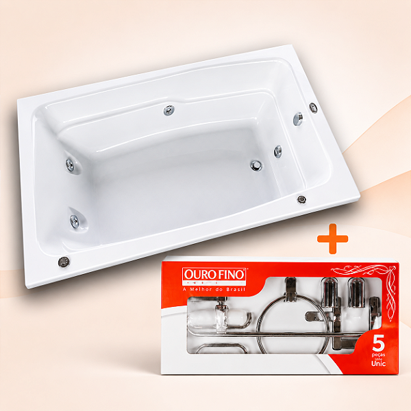 BANHEIRA ACRILBATH 140 C/ HIDRO - STANDARD