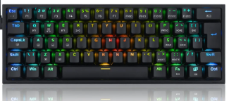 Teclado Gamer Redragon Bluetooth Mecânico Fizz Pro Rgb Switch Blue