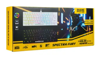 Teclado K-MEX Mecanico Gamer Spectrafury Preto KBL8 RGB - KMEX