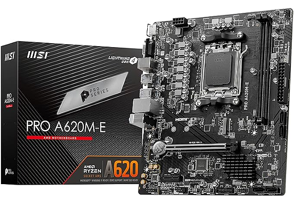 Placa Mãe MSI PRO A620M-E (AM5/2xDDR5/HDMI/VGA/M.2/USB 3.2)