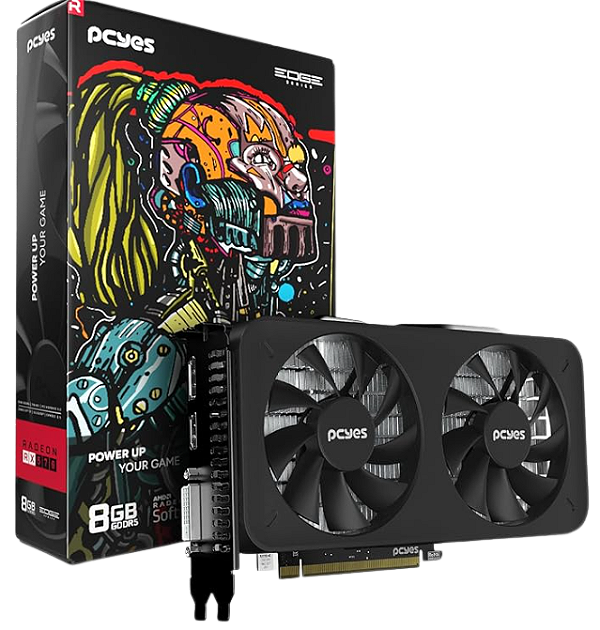 GPU RX 570 8GB 256BITS GDDR5 PROJETO EDGE PVEX5708GB2F