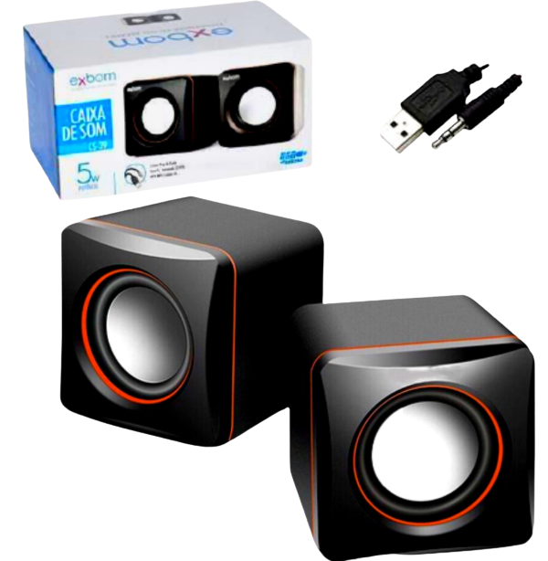 Mini Caixa de Som para PC e Notebook Envio Imediato - Atena