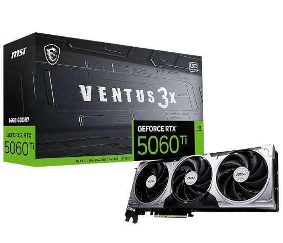 MSI GeForce RTX 5060 Ti 16G Ventus 3X OC