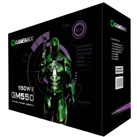 Fonte ATX 550W GM550 80 Plus Bronze com PFC Ativo preto - Gamemax