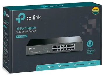 Switch 16 Portas Gigabit 10/100/1000 RACK/DESK TP-LINK TL-SG1016D