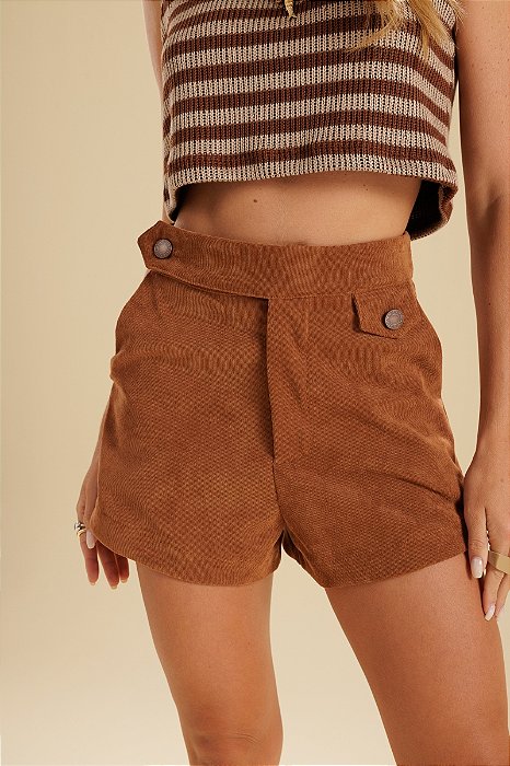 Shorts Cotelê Cinnamon