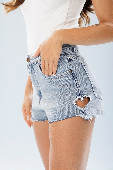 Short coração Gisa