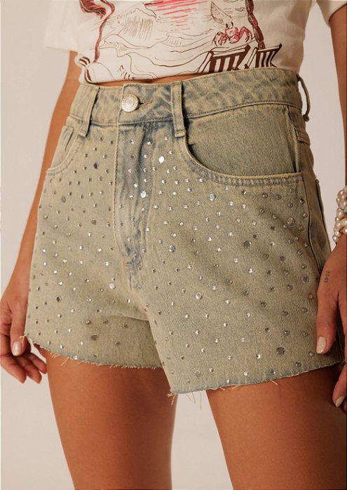 Short Jeans Brilho de Verão