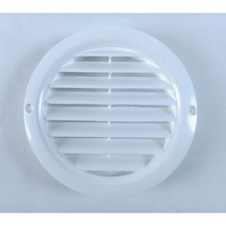 Grade Redonda Acabamento 200mm Branca Plástico ABS