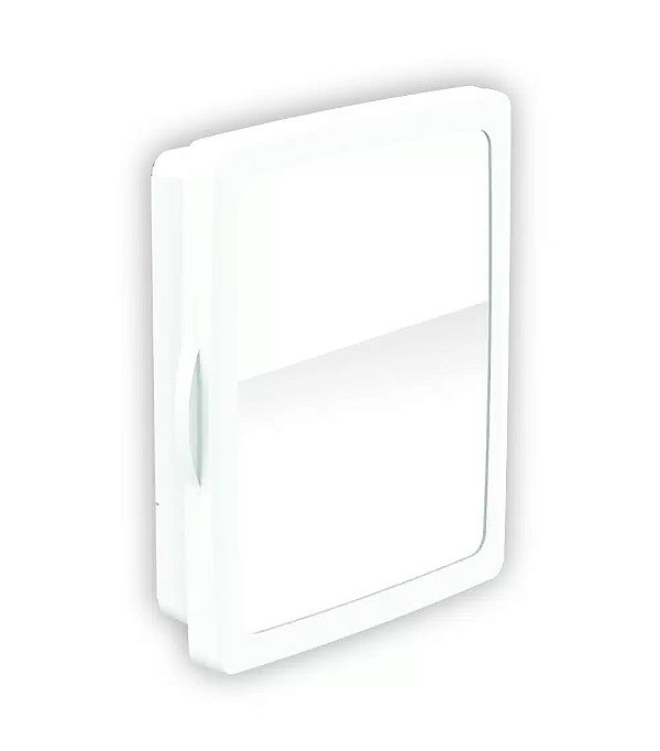 Armário Branco Espelho Banheiro Valeplast Embutir / Sobrepor