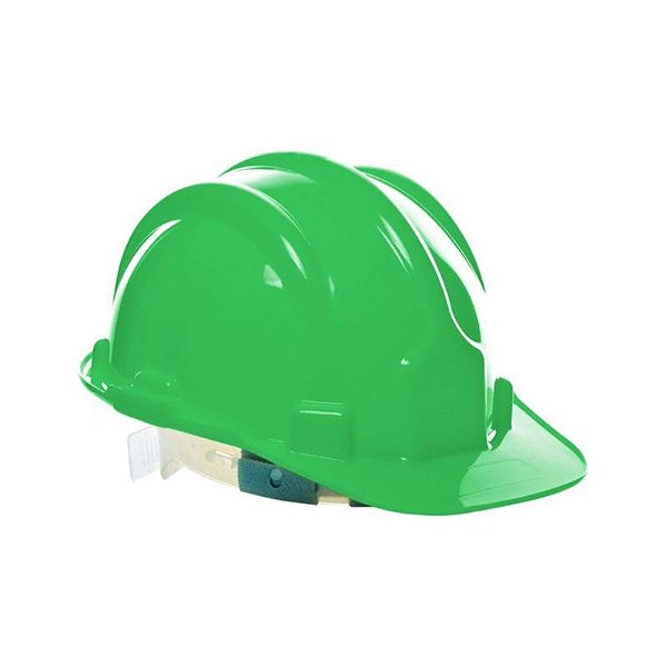 Capacete Segurança com Arnês Plastcor InMetro EPI Verde
