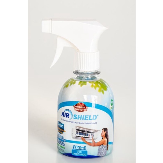 Air Shield 250ml Bactericida Limpador Higienizador Ar Condicionado