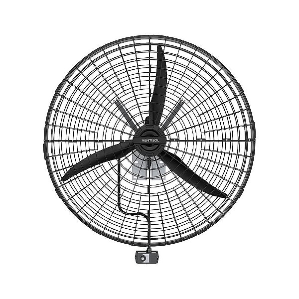 Ventilador Parede 1 Metro Preto 3 Veloc. 1/2CV 220V Ventisol