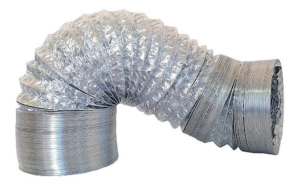 Tubo aluminizado flexível NV 12" 300mm 5 metros