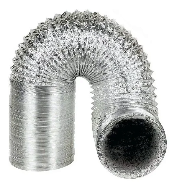 Tubo aluminizado flexível NV 4" 100mm 10 metros