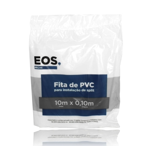 Fita PVC 10m Linear x 0,10m largura cor branca EOS