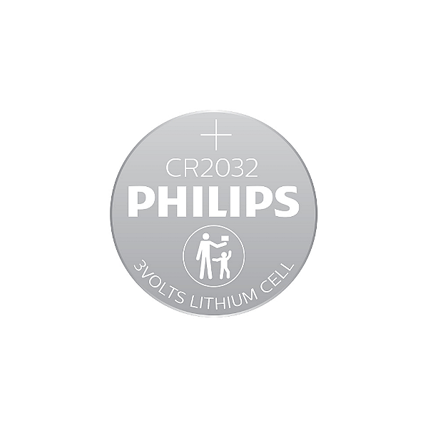 Bateria Philips Botão 2032 Moeda 3,0V Chave Carros Veículos