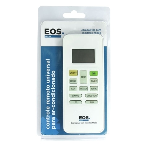 Controle Remoto Universal EOS Compatível Ar Condicionado Split Marca Midea