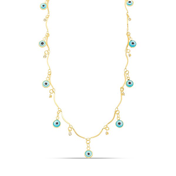 Choker olho dourado CL00005