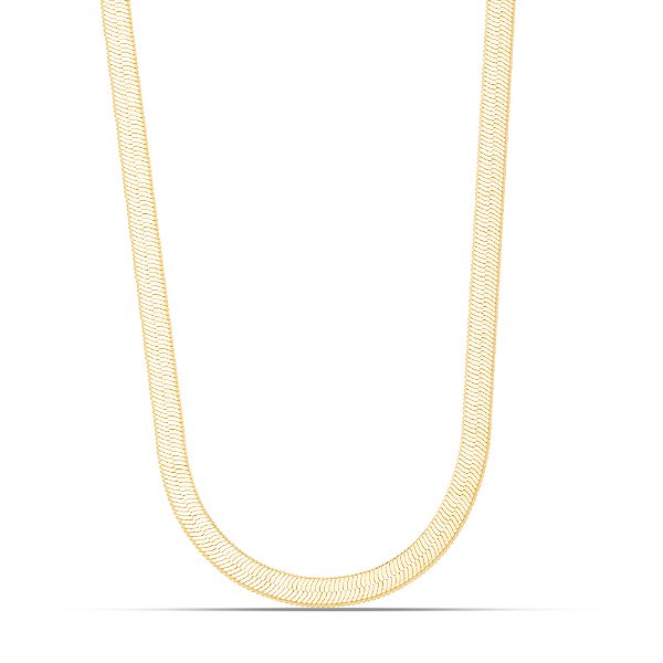 Colar fita dourada em banho de ouro CL00028