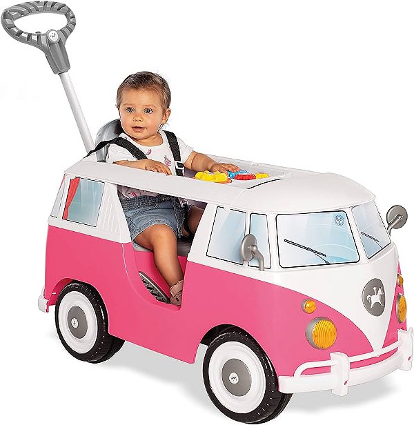 Quadriciclo Pedal e Passeio Kombina Rosa Calesita