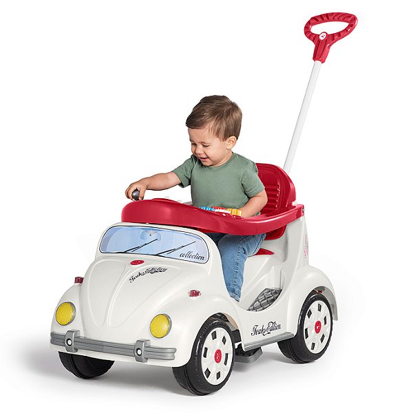 Quadriciclo Pedal e Passeio Fusca Fouks Branco Calesita