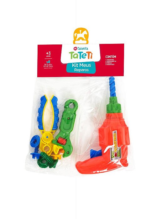 Kit Ferramentas com Furadeira Meus Reparos Tateti