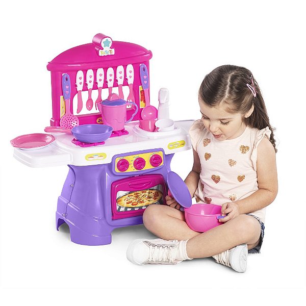 Cozinha Mini Chef Rosa Tateti