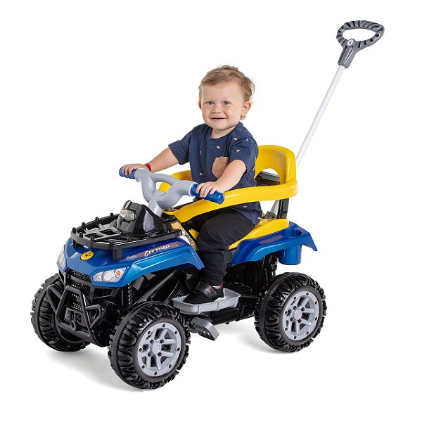 Quadriciclo Pedal e Passeio Cross Up Azul Calesita