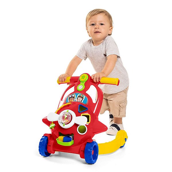 Andador Infantil Aviador Com Som Tateti
