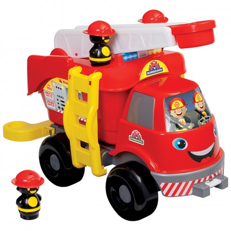 Caminhão Bombeiro Grande Com Som Mercotoys