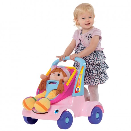 Carrinho Bebê Passeio Boneca Mercotoys