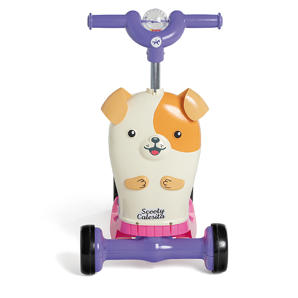 Patinete Scooty Dog Rosa 3 em 1 Calesita
