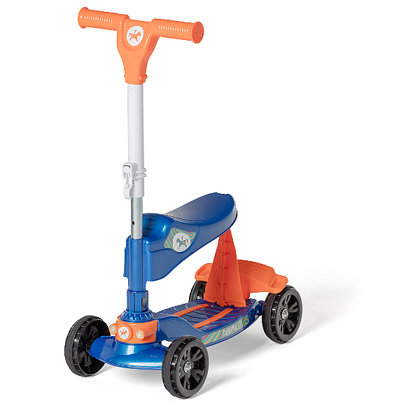 Patinete com Assento Azul Calesita- Lançamento