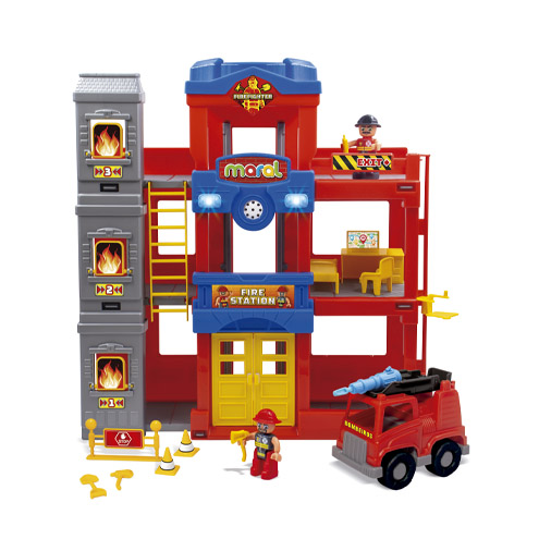 Centro Bombeiros Fire Station com Som Maral