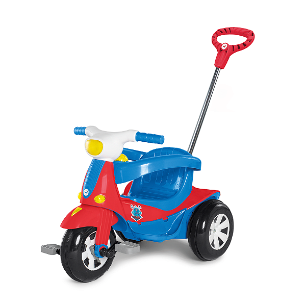 Triciclo Pedal e Passeio Velomoto Azul Calesita