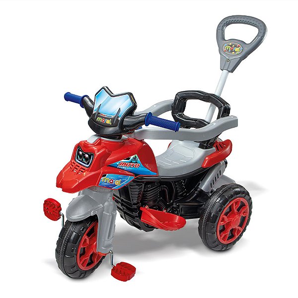 Triciclo Moto Trail Vermelha Maral
