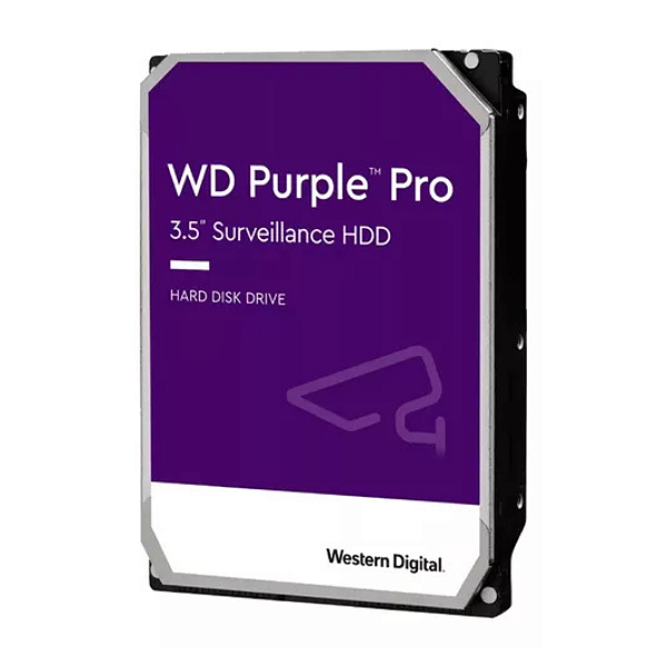 Hard Disk da linha Surveillance Purple Pro, com capacidade de armazenamento de 18TB, Interface SATA 3, formato LFF 3,5”, rotação 7200 RPM, Performance 24 x 7, Cache de 512 MB